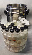 108x 3ml Vials - XL Insulated Peptide Storage - Stainless Steel