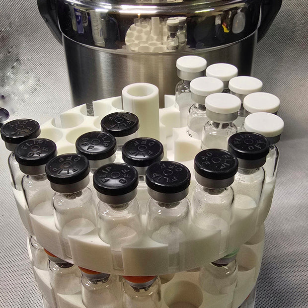 108x 3ml Vials - XL Insulated Peptide Storage - Stainless Steel