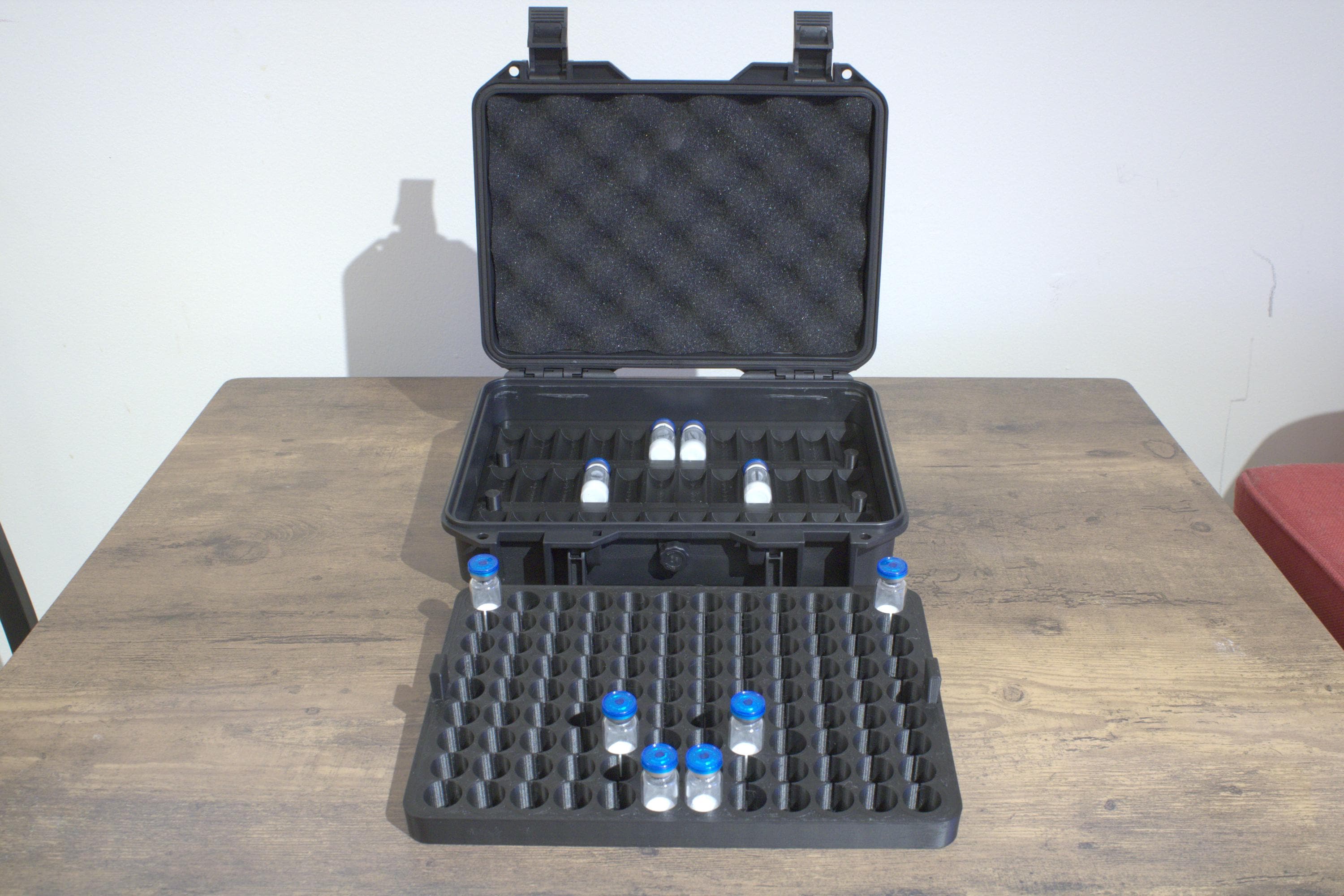 XL Rugged 3ml Peptide/HRT Storage Case (144 vials 3ml/40 10ml)